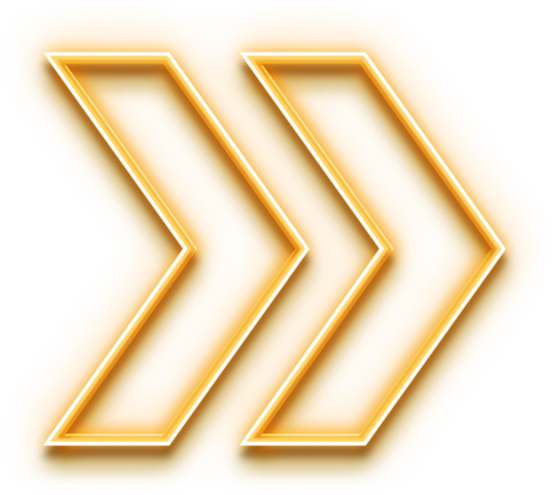 Yellow Neon Double Arrow